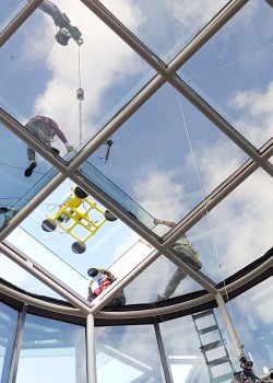 인천공항 영종도 휴게소 돔유리 교…