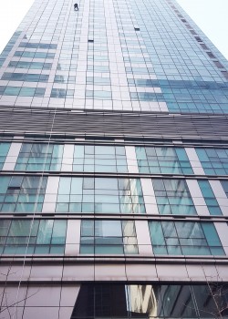 수원 빌딩 실리콘 보수 현장